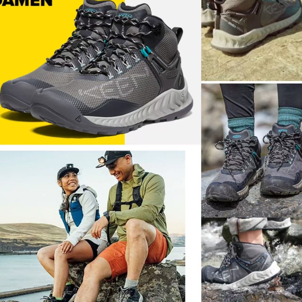 KEEN Men's Black and Gray Athletic Shoes